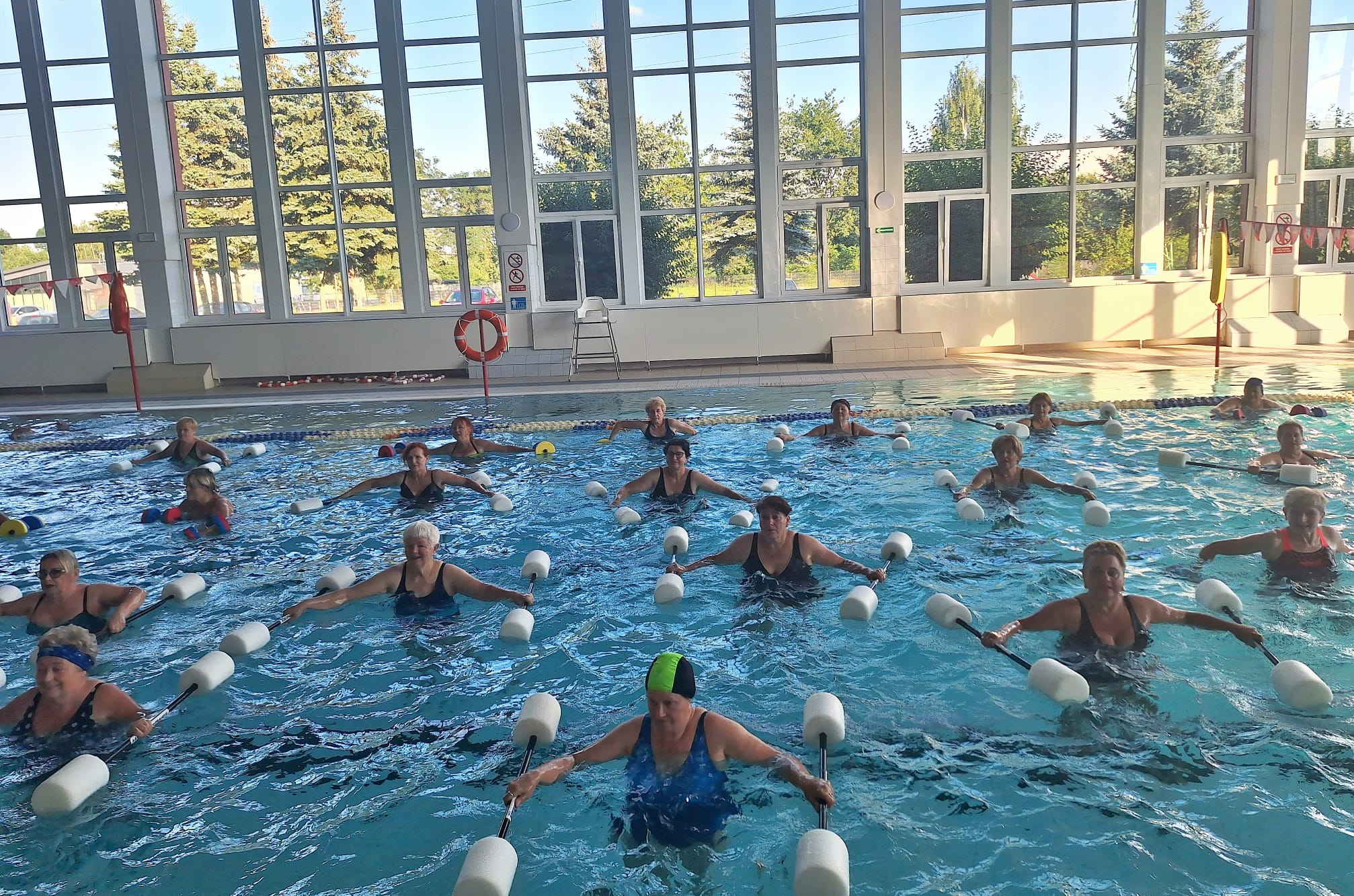 Zdjęcie z zajęć aqua aerobicu